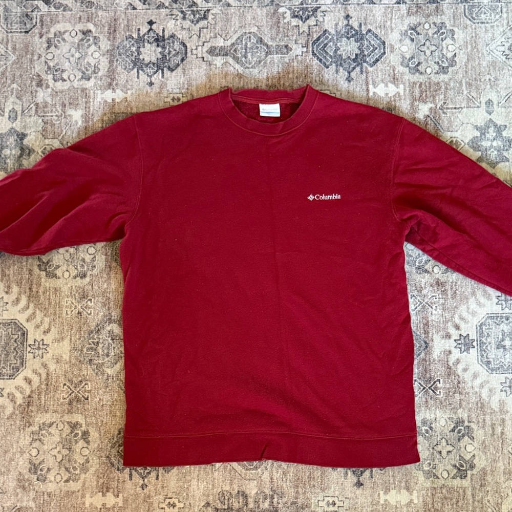 Columbia Men's Rich Burgundy Crewneck Sweater